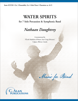 C. Alan Publications - Water Spirits - Daughtrey - Concert Band (Percussion Feature) - Gr. 4