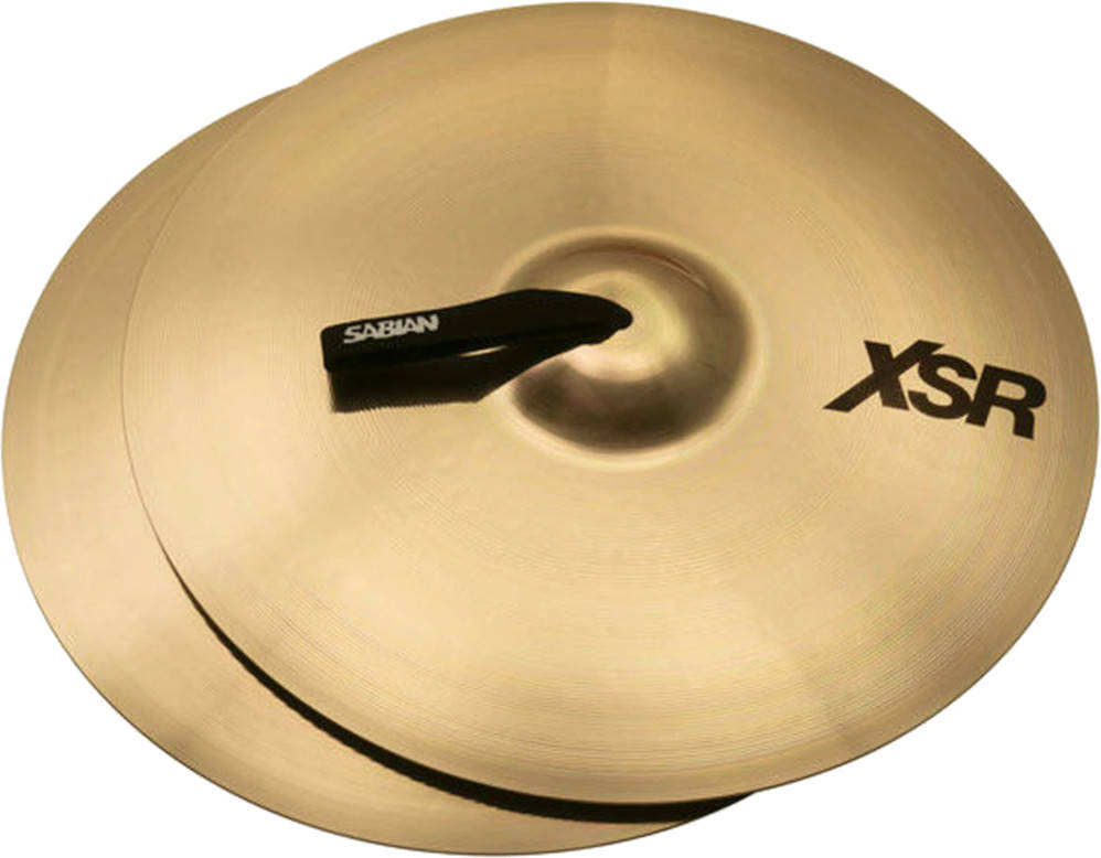 XSR Marching Band Cymbals (Pair), Brilliant Finish - 14\'\'