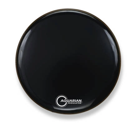 Aquarian - Regulator Bass Drum Head, Gloss Black - 22