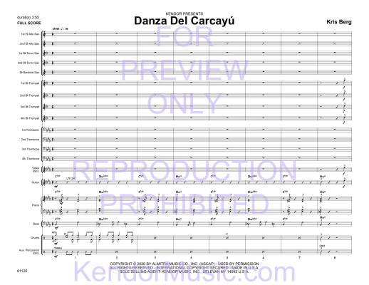 Danza Del Carcayu - Berg - Jazz Ensemble - Gr. Medium