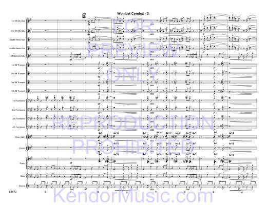 Wombat Combat - Skeffington - Jazz Ensemble - Gr. Medium
