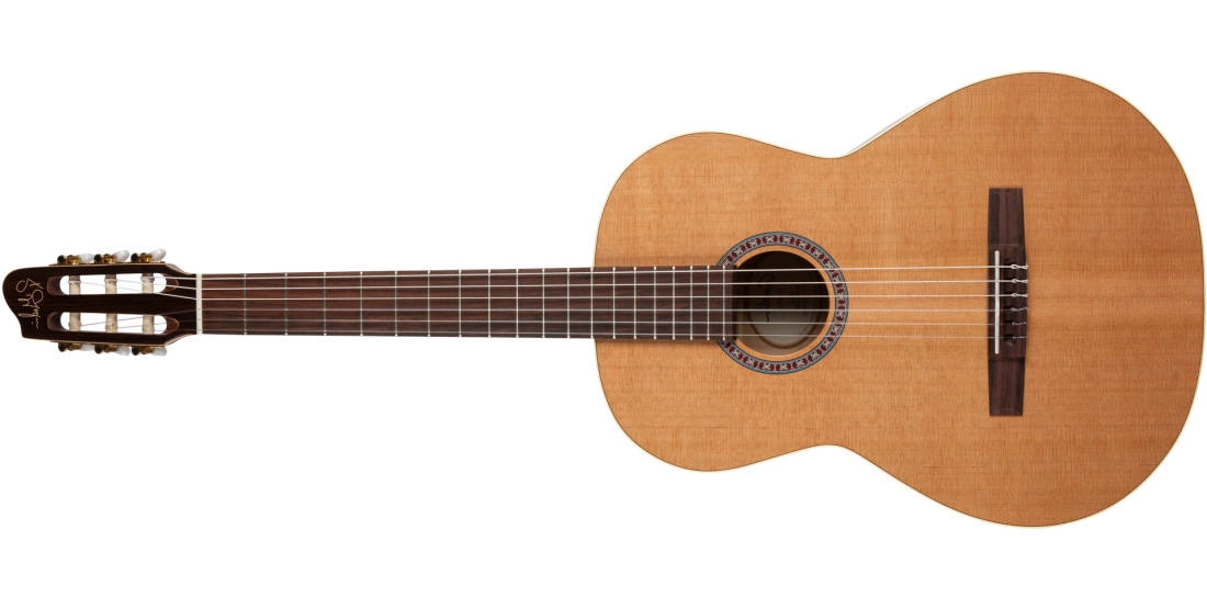 Etude Cedar/Cherry Nylon Acoustic Guitar, Left-Handed