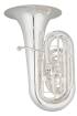 Eastman Winds - Professional CC 4 Piston + Rotary Valve Tuba with 19 3/4 Bell - Silver-Plate