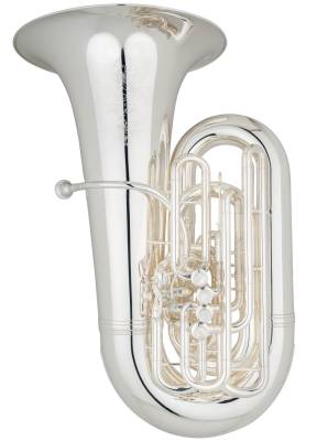 Eastman Winds - Professional 6/4 CC Tuba with 4 Piston/1 Rotary Valve, 20 Bell - Silver-Plate