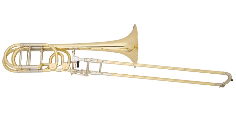 Professional Bass Trombone, Open Wrap with Dual Independent Valves, 9.5\'\' Bell