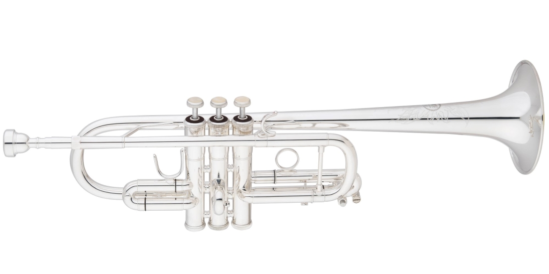 C Trumpet, .460\'\' Bore - Silver-Plated