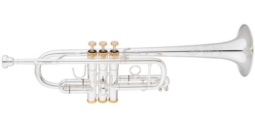 Eastman Winds - C Trumpet, .460 Bore, Gold Brass Bell - Silver-Plated