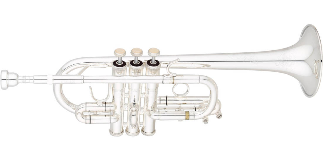 D/Eb Trumpet Outfit, .468\'\' Large Bore - Silver-Plated