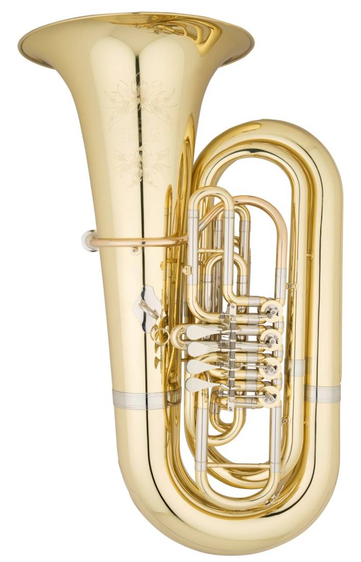 Professional 4 Rotary Valve BBb Tuba with 17 3/4\'\' Bell - Lacquer