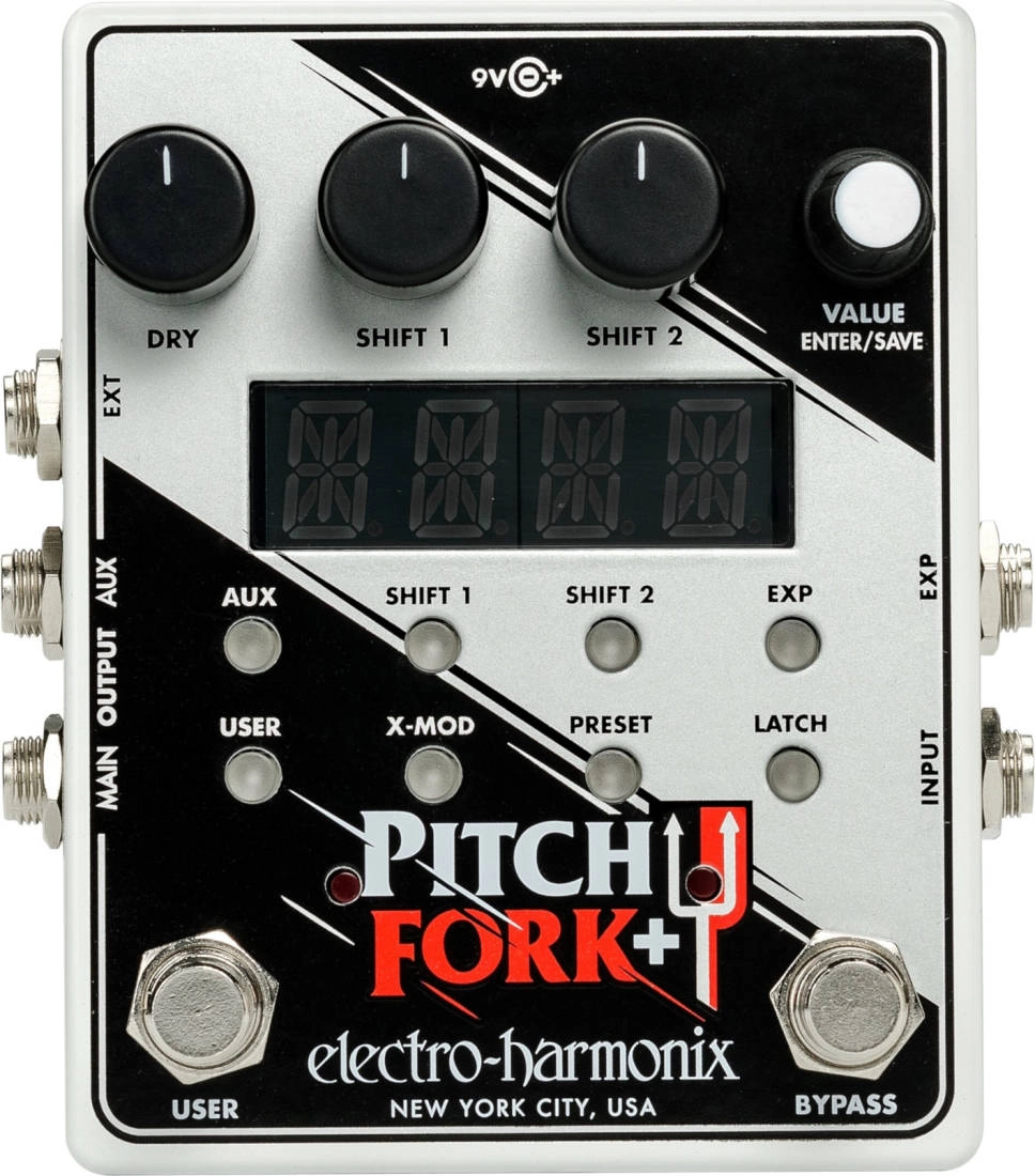 Pitch Fork+ Polyphonic Pitch Shifter Pedal