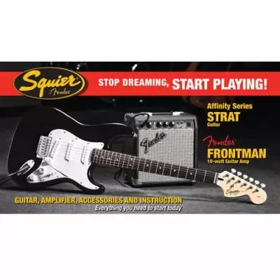 Affinity Stratocaster Pack - Black