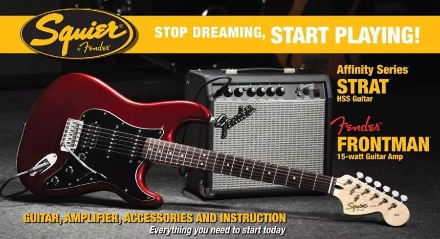 Affinity Stratocaster Pack - Candy Apple Red