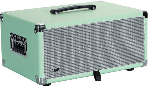 Gator - 4U Vintage Amp-Style Rack Case - Seafoam Green