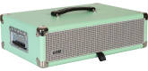 Gator - 2U Vintage Amp-Style Rack Case - Seafoam Green