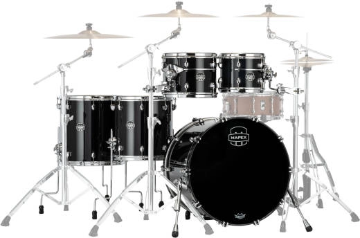 Mapex - Saturn Evolution 5-Piece Shell Pack (22,10,12,14,16) - Piano Black