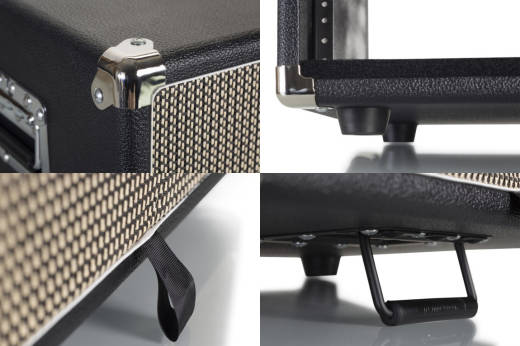 3U Vintage Amp-Style Rack Case - Black