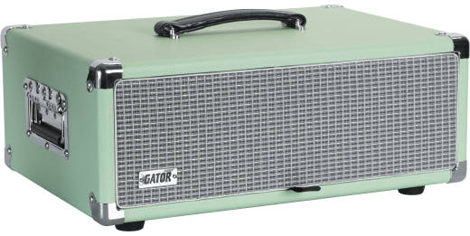 Gator - 3U Vintage Amp-Style Rack Case - Seafoam Green