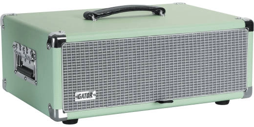 Gator - 3U Vintage Amp-Style Rack Case - Seafoam Green