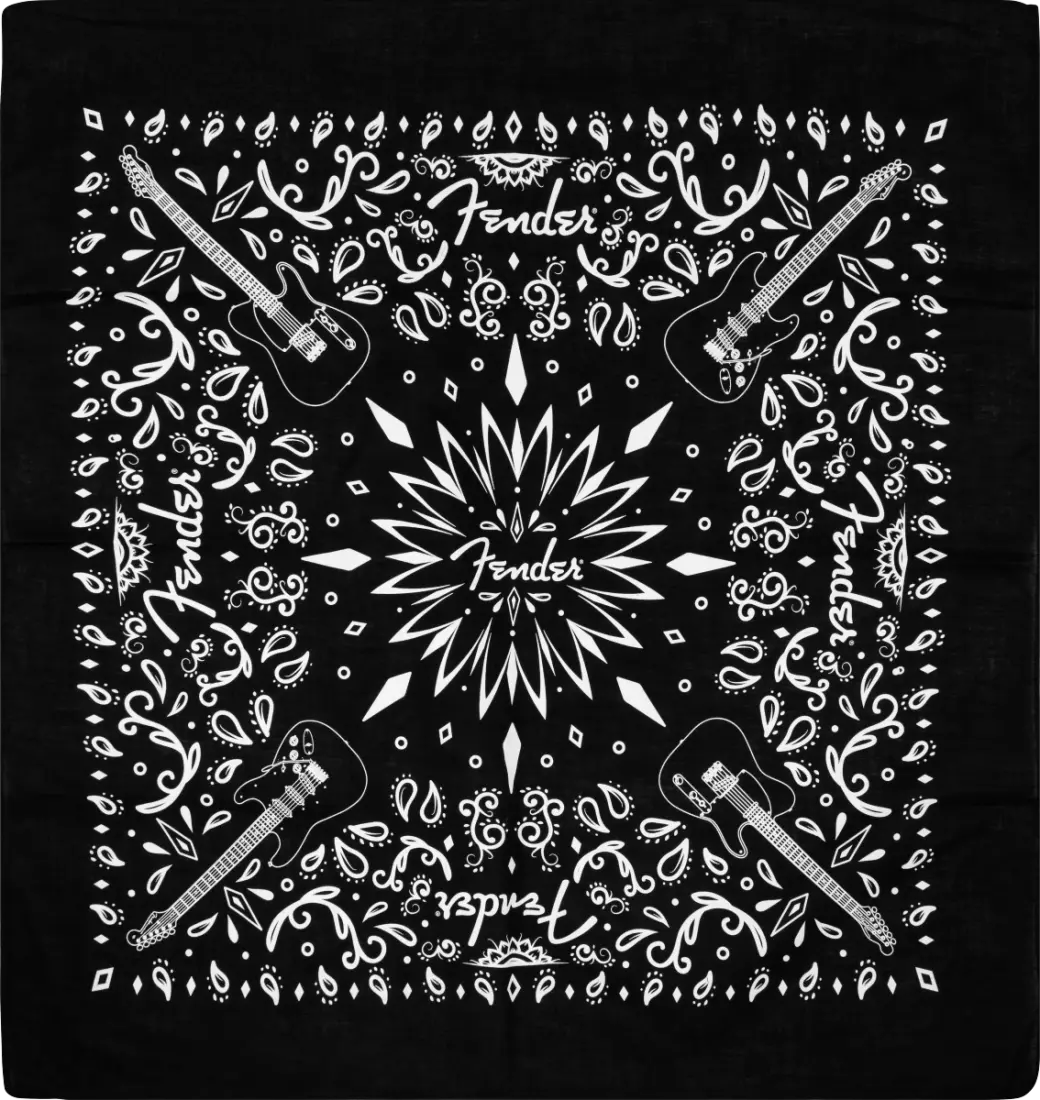 Black Fender Bandanna
