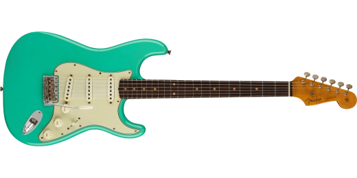 Stratocaster Journeyman 62/63 en dition limite, touche palissandre - Aged Sea Foam Green