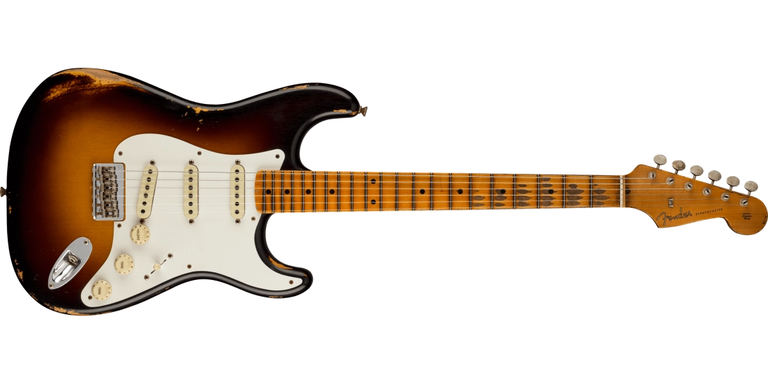 Limited Edition Troposphere Strat Hard-Tail Heavy Relic, Maple Fingerboard - Super Faded Aged 2-Colour Sunburst