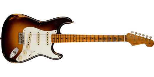 Limited Edition Troposphere Strat Hard-Tail Heavy Relic, Maple Fingerboard - Super Faded Aged 2-Colour Sunburst