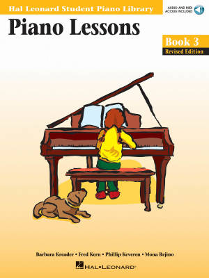Piano Lessons, Book 3 Revised Edition (Hal Leonard Student Piano Library) - Piano - Book/Audio Online