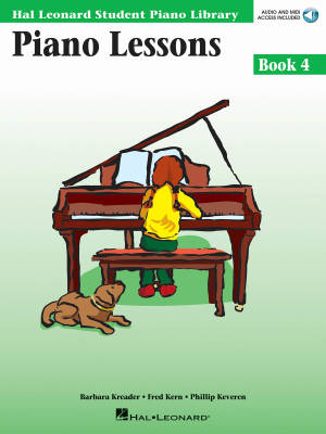 Hal Leonard - Piano Lessons, Book 4 (Hal Leonard Student Piano Library) - Piano - Book/Audio Online