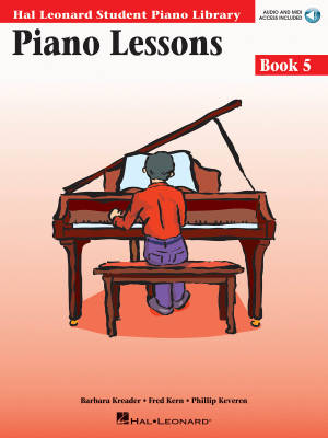 Hal Leonard - Piano Lessons, Book 5 (Hal Leonard Student Piano Library) - Piano - Book/Audio Online