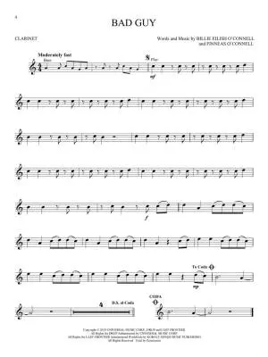Billie Eilish: Instrumental Play-Along Pack - Clarinet - Book/Audio Online