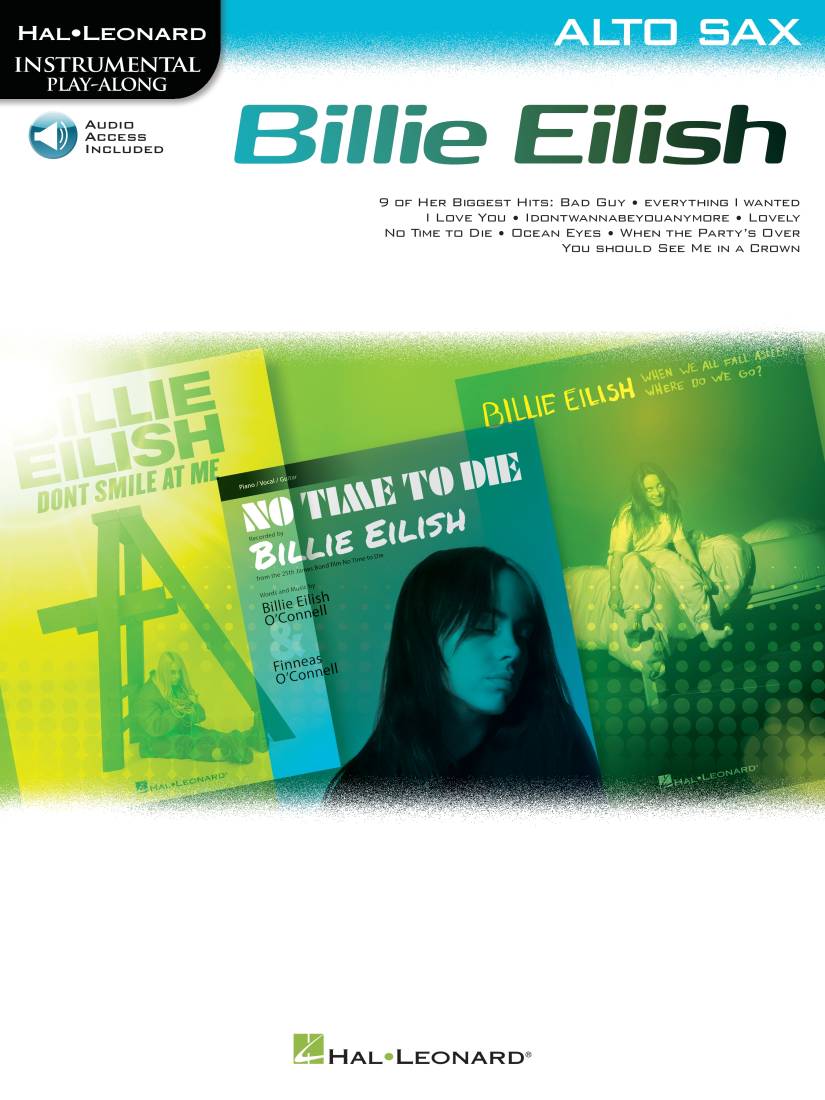 Billie Eilish: Instrumental Play-Along Pack - Alto Sax - Book/Audio Online