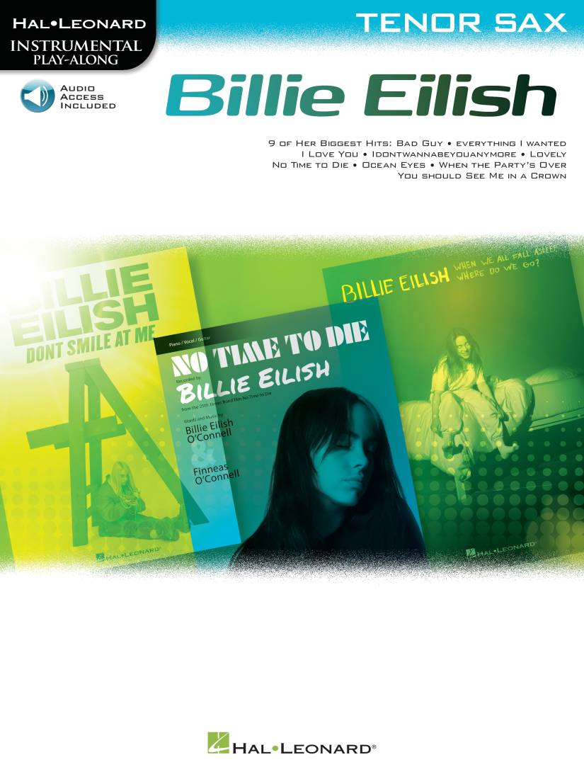Billie Eilish: Instrumental Play-Along Pack - Tenor Sax - Book/Audio Online