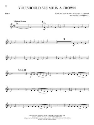 Billie Eilish: Instrumental Play-Along Pack - Horn - Book/Audio Online