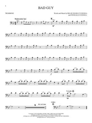 Billie Eilish: Instrumental Play-Along Pack - Trombone - Book/Audio Online