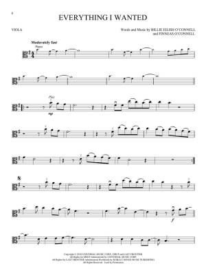 Billie Eilish: Instrumental Play-Along Pack - Viola - Book/Audio Online