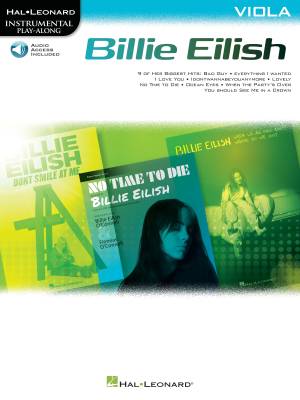 Hal Leonard - Billie Eilish : Ensemble de pices instrumentales Play Along - Alto - Livre/Audio en ligne