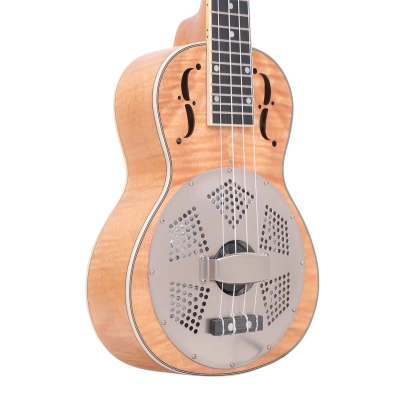 ResoMaple Tenor-Scale Curly Maple Resonator Ukulele with Gig Bag