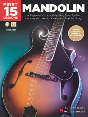 First 15 Lessons: Mandolin - Sokolow -  Book/Media Online