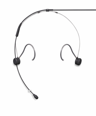 TwinPlex TH53 Omnidirectional Headset Microphone with TQG Connector - Black