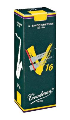 V16 Tenor Saxophone Reeds (5/Box) - 3