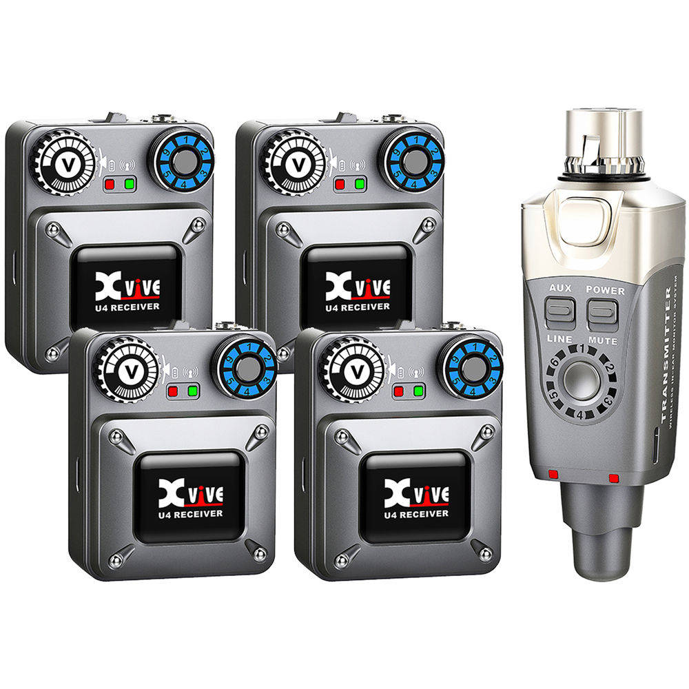 XVIVE U4R4 4 Receivers and 1 Transmitter