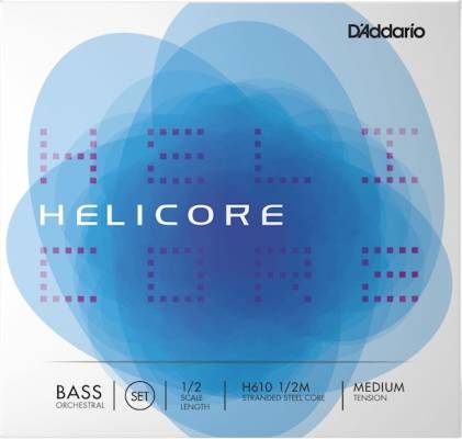 DAddario Orchestral - Helicore Bass Medium Tension Strings - 1/2