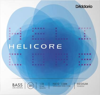 DAddario Orchestral - Helicore Bass Medium Tension Strings - 1/4