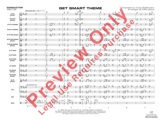 Get Smart Theme - Szathmary/Story - Jazz Ensemble - Gr. 1