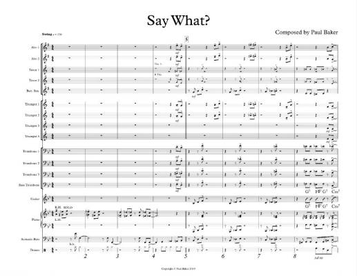 Say What? - Baker - Jazz Ensemble - Gr. 2