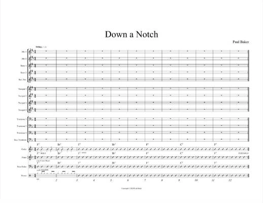 Down A Notch - Baker - Jazz Ensemble - Gr. 3