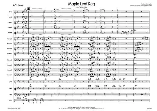 Maple Leaf Rag (Ozzie Nelson) - Joplin/Collins - Jazz Ensemble - Gr. Medium
