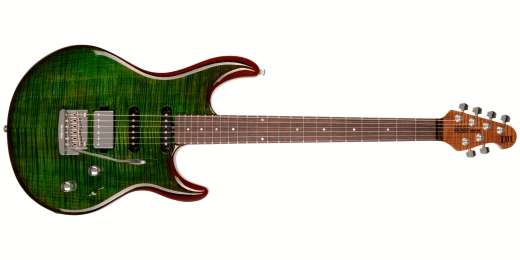 Luke III HSS Maple Top, Rosewood Fingerboard with Case - Luscious Green Flame