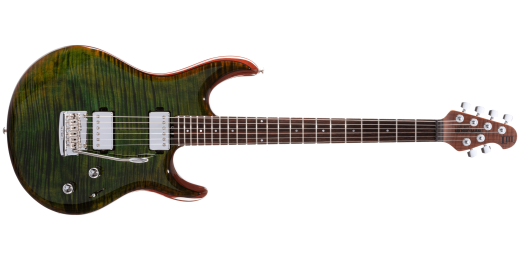 Luke III HH Maple Top, Rosewood Fingerboard with Case - Luscious Green Flame