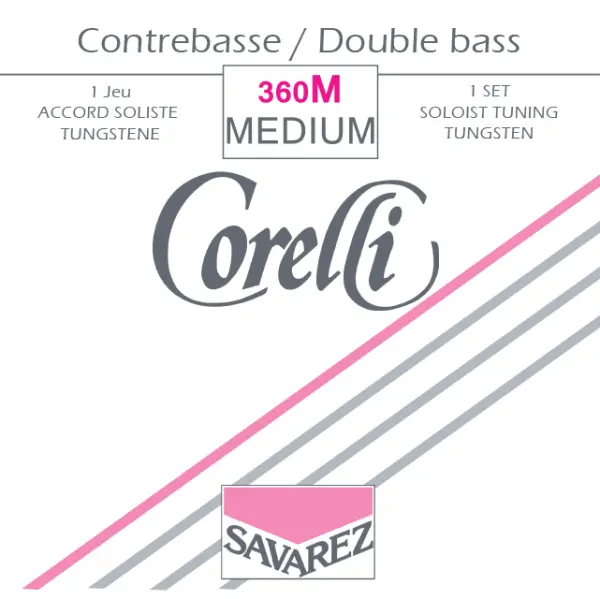 Corelli Tungsten Solo Double Bass Strings - Medium Tension